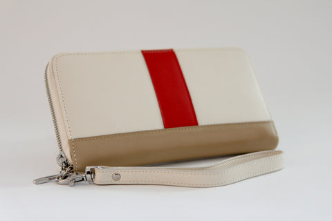 Crimson Crave wallet (cream) - Gregory Sylvia