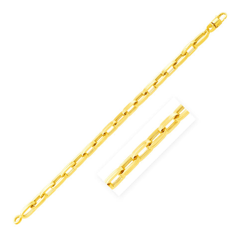 Mens Wide Paperclip Chain Bracelet