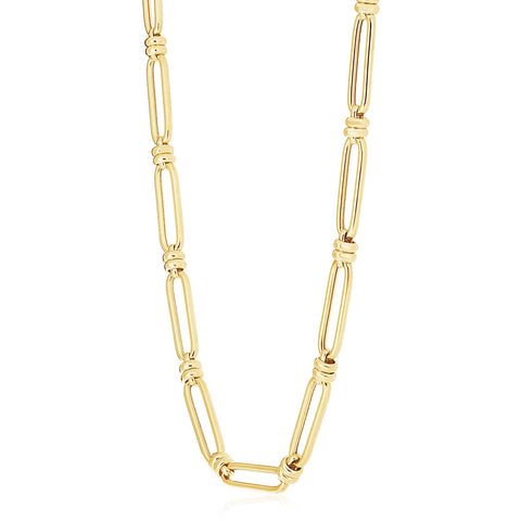 Elongated Paperclip Jax Link Necklace
